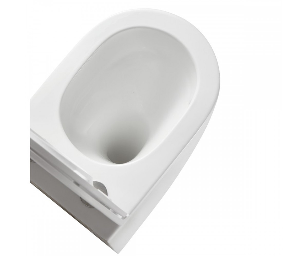 DCA0530111W Calma унітаз підвісний 515x355x365mm з кришкою soft-close, Vortex Flush, білий глянець (1 сорт)  DCA0530111W:Фото 6