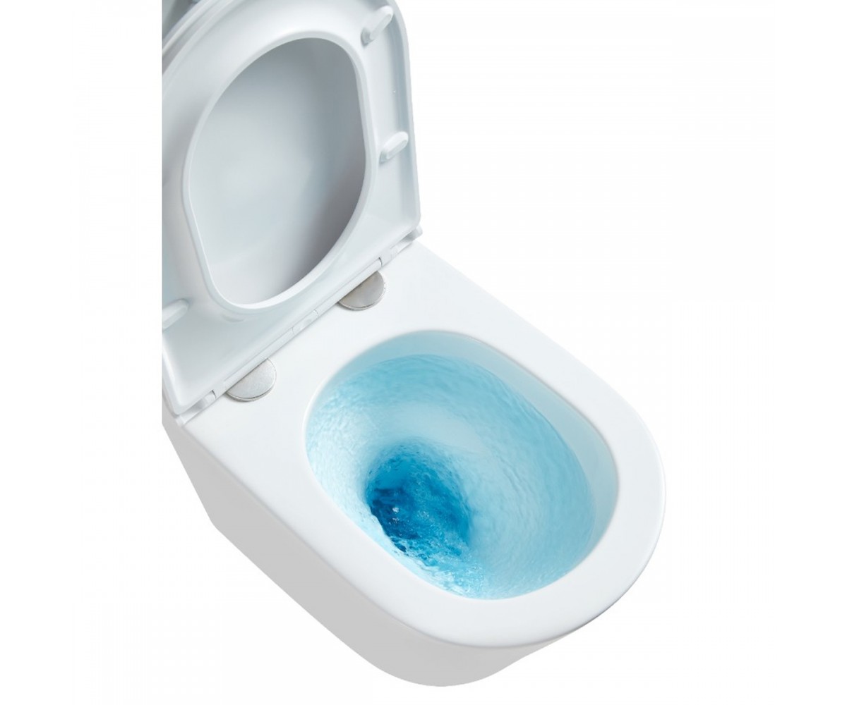 DCA0530111W Calma унітаз підвісний 515x355x365mm з кришкою soft-close, Vortex Flush, білий глянець (1 сорт)  DCA0530111W:Фото 9