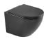 DFL0460111MB Flow унітаз підвісний 495x365x365mm з кришкою soft-close, Vortex Flush, матовий чорний (1 сорт)  DFL0460111MB:Фото 