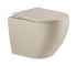 DFL0460111MC Flow унітаз підвісний 495x365x365mm з кришкою soft-close, Vortex Flush, матовий капучино (1 сорт)  DFL0460111MC:Фот