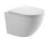 DFL0460111MW Flow унітаз підвісний 495x365x365mm з кришкою soft-close, Vortex Flush, матовий білий (1 сорт)  DFL0460111MW:Фото 1