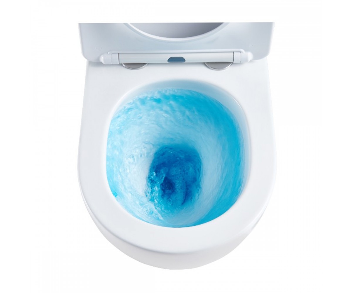DFL0460111W Flow унітаз підвісний 495*365*365mm з кришкою soft-close, Vortex Flush, білий глянець (1 сорт)  DFL0460111W:Фото 4