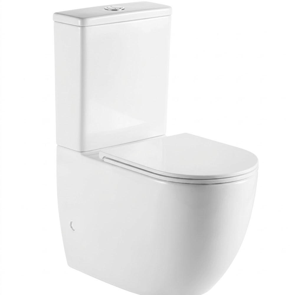 DFL0460211W Flow компакт 630x390x840 mm з кришкою soft-close, Vortex Flush, білий глянець (1 сорт)  DFL0460211W:Фото 2