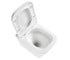 DFL0520111W Flow square підвісний безобідковий унітаз з кришкою soft-close, Vortex Flush, білий глянець (1 сорт)  DFL0520111W:Фо