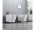 DFL0520400W Flow square біде 485x345x330мм з отвором під змішувач, білий глянець (1 сорт)  DFL0520400W:Фото 4