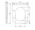 DGR0760111W Grid кришка для унітазу з soft-close механізмом, білий глянець (1 сорт)  DGR0760111W:Фото 1