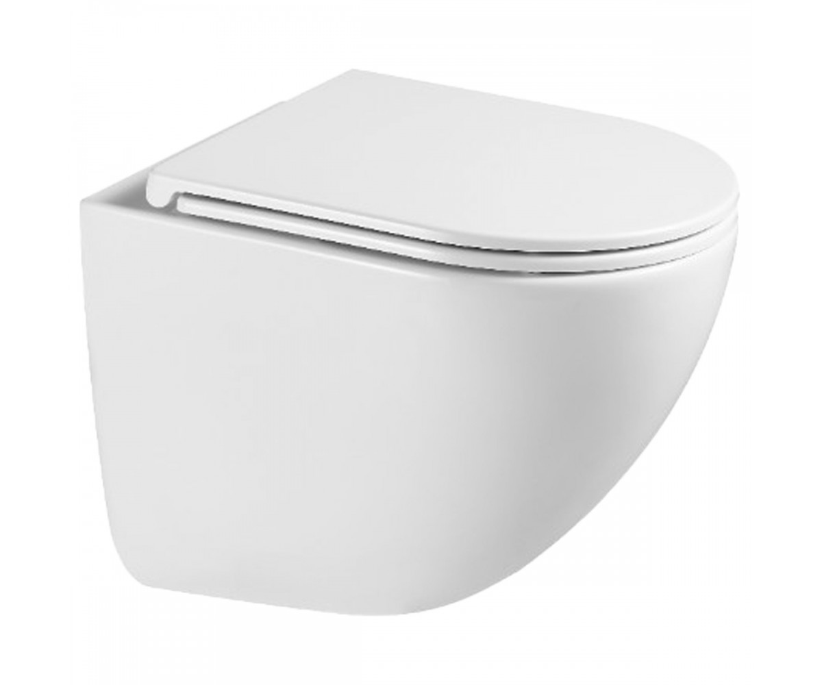 DUN0930111W Unda унітаз підвісний 495x360x390mm з кришкою soft-close, Vortex Flush, білий глянець (1 сорт)  DUN0930111W:Фото 6