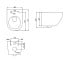 DUN30201111W Universal підвісний безобідковий унітаз з кришкою soft-close та Vortex Flush, білий (1 сорт)  UNIVERSAL DUN30201111