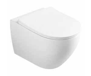 HT-1014C-WHT008 AQUAMOD Унітаз підвісний безобідковий з турбозмивом з кришкою quick-fix, soft-close (1 сорт) DEVIT  HT-1014C-WHT008