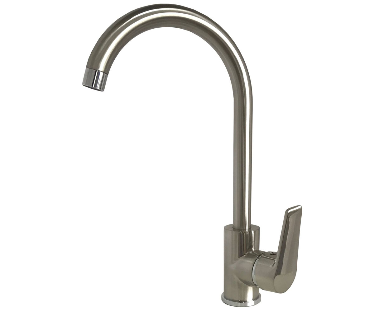 Змішувач кухонний DOMINO BLITZ DBC-203 L-ST STEEL DBC-203 L-ST STEEL