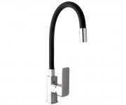 Змішувач кухонний DOMINO  DMM-203 LR-STSTEEL-BLACK