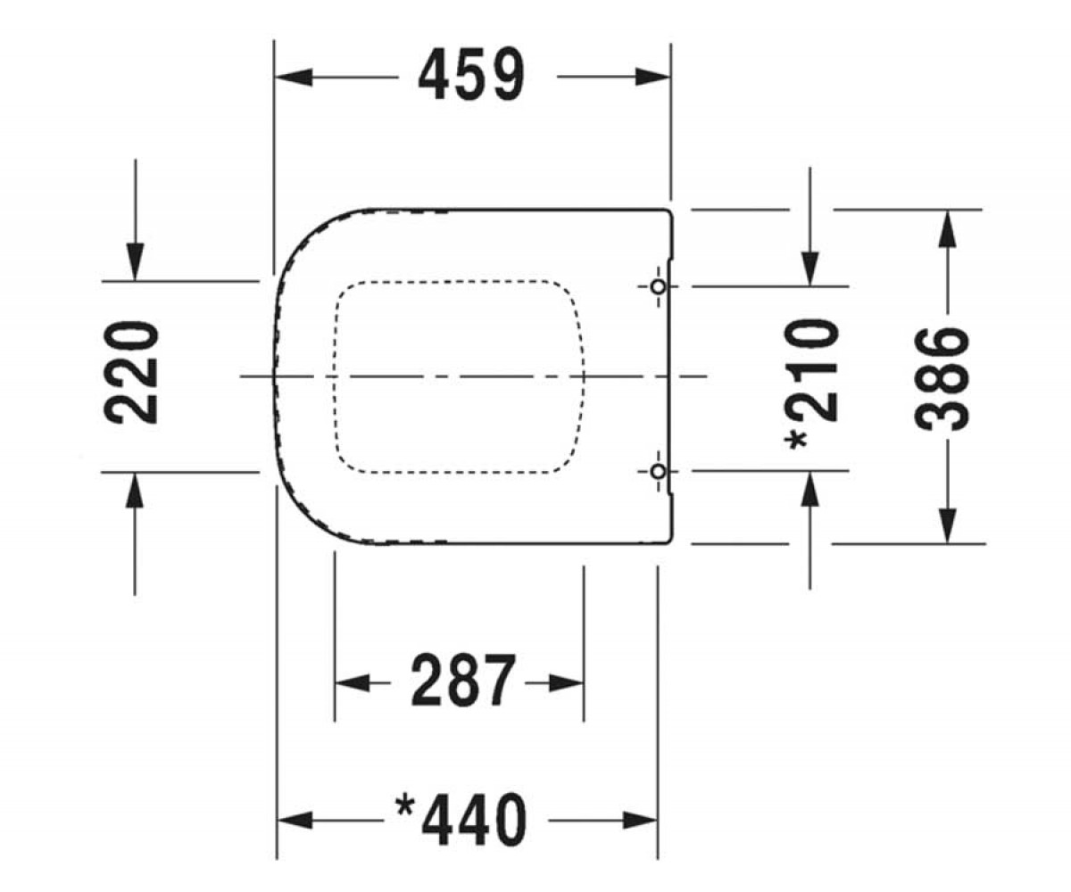 Сиденье для унитаза  P3 COMFORTS 0020390000:Чертеж 