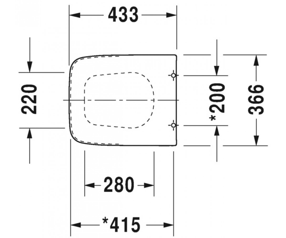 Сиденье с микролифтом  PURA VIDA 006919-00-00:Чертеж 