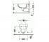 Подвесное биде  HAPPY D 0256150000:Чертеж 