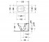 Унитаз без крышки  DURASTYLE 215009-00-00:Чертеж 