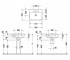 Раковина керамическая  P3 COMFORTS 233155-00-00:Чертеж 