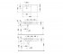 Умывальник с правым крылом  P3 COMFORTS 233310-00-00:Чертеж 