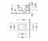 Унитаз подвесной  ME BY STARCK 252809-20-00:Чертеж 