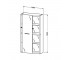 Пенал подвесной  2ND FLOOR 2F9158R-59-59:Чертеж 
