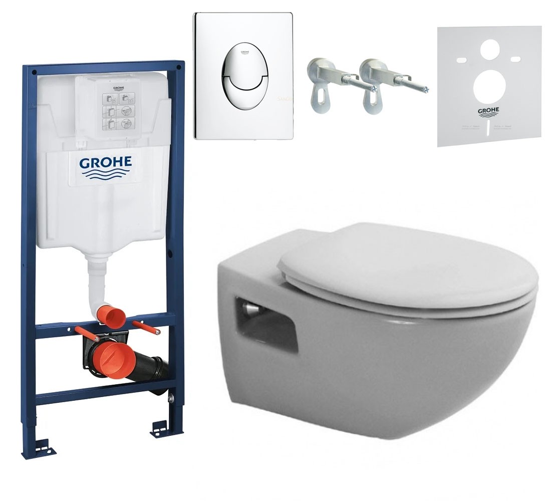 Підвісний унітаз з установкою DURAVIT DURAPLUS 38721D09 38721D09
