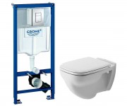 Установка з підвісним унітазом DURAVIT D-CODE 387720A1