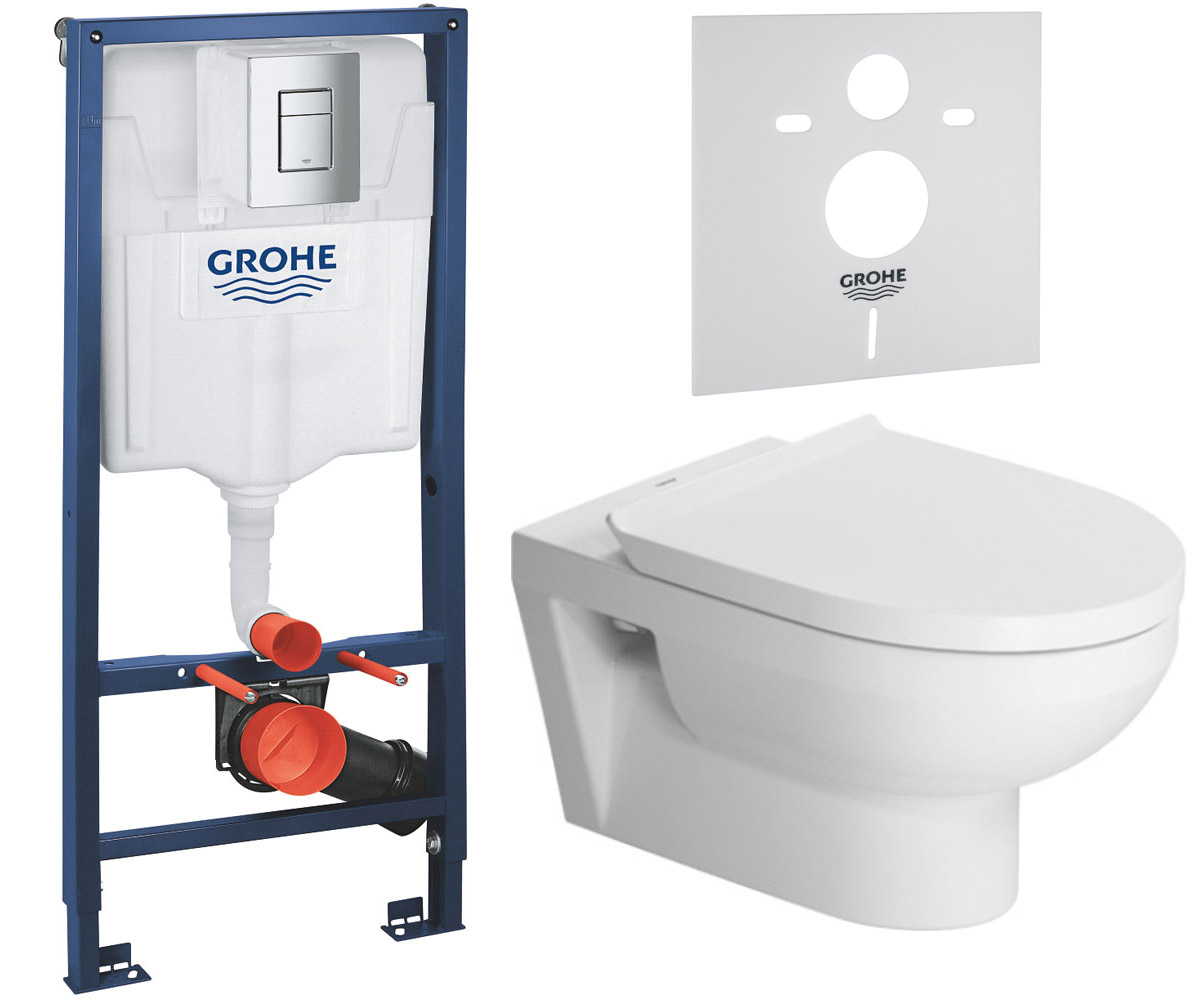 Унитаз с инсталляцией 5 в 1 DURAVIT DURASTYLE 45620900A1+38772001+37131000 45620900A1+38772001+37131000