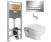 Унітаз з установкою 4-в-1 DURAVIT DURASTYLE BASIC RIMLESS 45620900A1+I8120