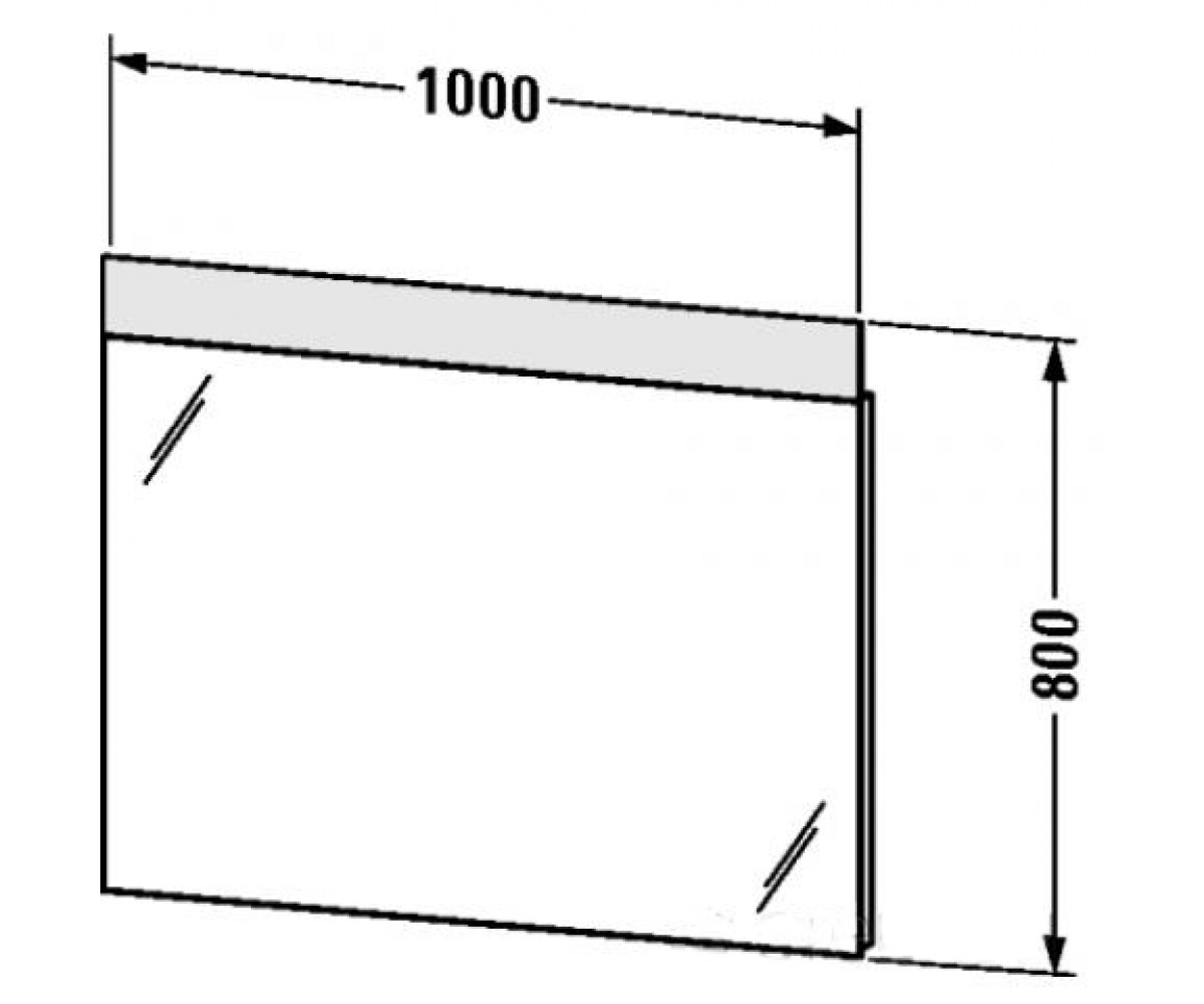 Зеркало с подсветкой  DURASTYLE DS7269-00-00:Чертеж 