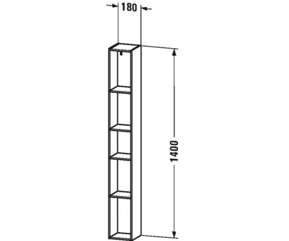 Подвесной пенал  L-CUBE LC120610:Чертеж 