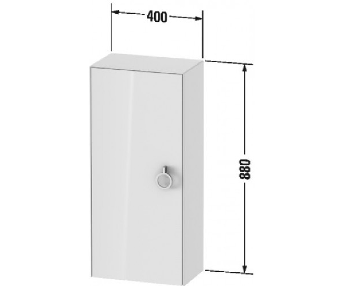 Шкаф подвесной  WHITE TULIP WT1323L-58-58:Чертеж 