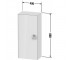 Шкаф подвесной  WHITE TULIP WT1323L-58-58:Чертеж 