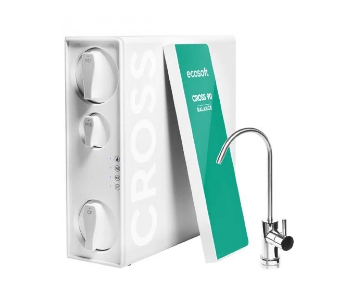 Фільтр зворотного осмосу Ecosoft Cross90 Balance, мембрана 600gpd ECOSOFT  MO3600MPECO MO3600MPECO
