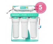 Фільтр зворотного осмосу Ecosoft P’URE AQUACALCIUM Mint з помпою на станині, мембрана 75gpd DuPont, картридж AquaCalcium збагачує мінералами, дренаж 1