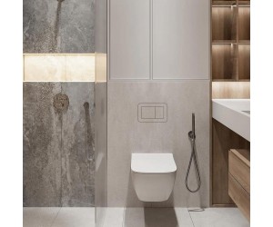 E10002 прихована кнопка змиву Edplit Whisper CWGS (Geberit Sigma) (1 сорт) EDPLIT  E10002