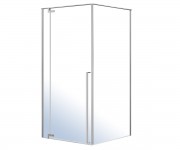 Лівостороння кабіна 90х90 см EGER FREEZ 599-180L/1