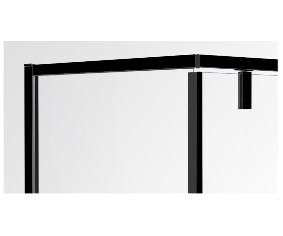 Кабина пятиугольная 100х100 см  LANY 599-553/1 BLACK:Фото 4