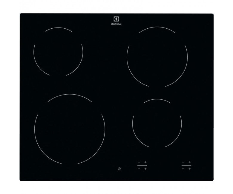 Варильна поверхня Electrolux електрична склокерамічна, 60см, чорний ELECTROLUX  EHF6240IOK EHF6240IOK