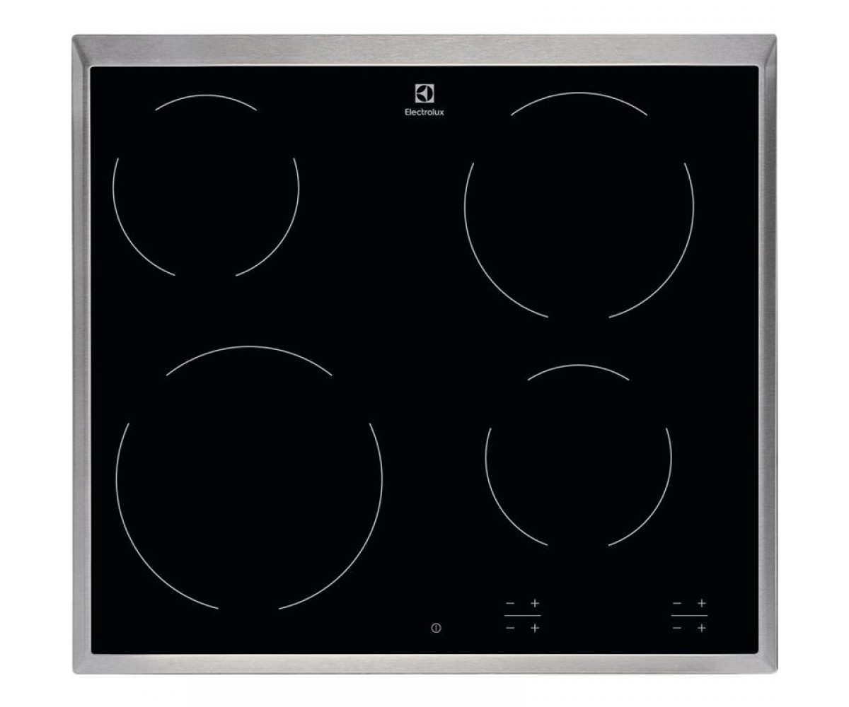 Варильна поверхня Electrolux електрична склокерамічна, 60см, чорний ELECTROLUX  EHF6240XXK EHF6240XXK