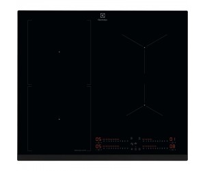 Варильна поверхня Electrolux індукційна, 60см, розширена зона, датчик кипіння, датчик смаження, Hob2Hood, чорний  ELECTROLUX EIS67453