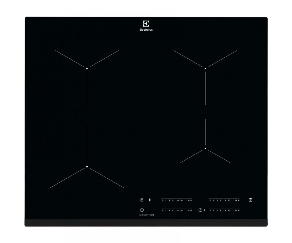 Варильна поверхня Electrolux індукційна, 60см, Hob2Hood, чорний ELECTROLUX  EIT61443B EIT61443B