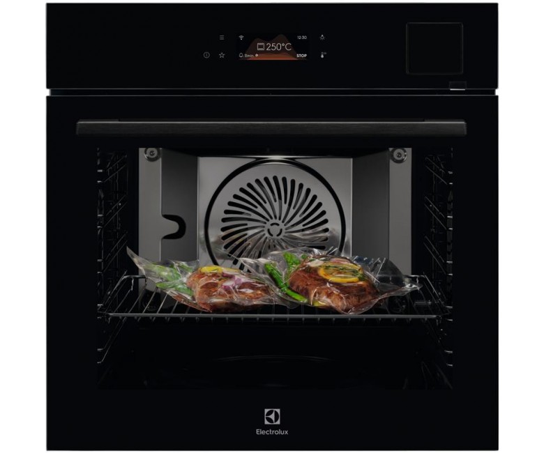 Духова шафа Electrolux електрична, 70л, А++, пара, дисплей, конвекція, ф-ція пароварки, телескопічні напрямні, чорний ELECTROLUX  EOABS39WZ EOABS39WZ