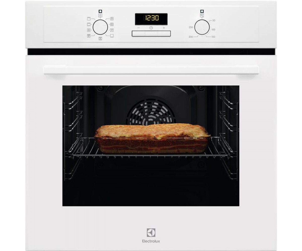 Духова шафа Electrolux електрична, 65л, A, дисплей, конвекція, білий ELECTROLUX  EOF3H40BW EOF3H40BW