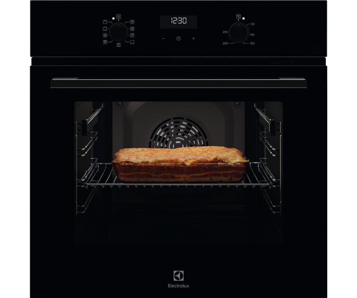 Духова шафа Electrolux електрична, 65л, A, дисплей, конвекція, телескопічні напрямні, чорний ELECTROLUX  EOF5C50BZ EOF5C50BZ