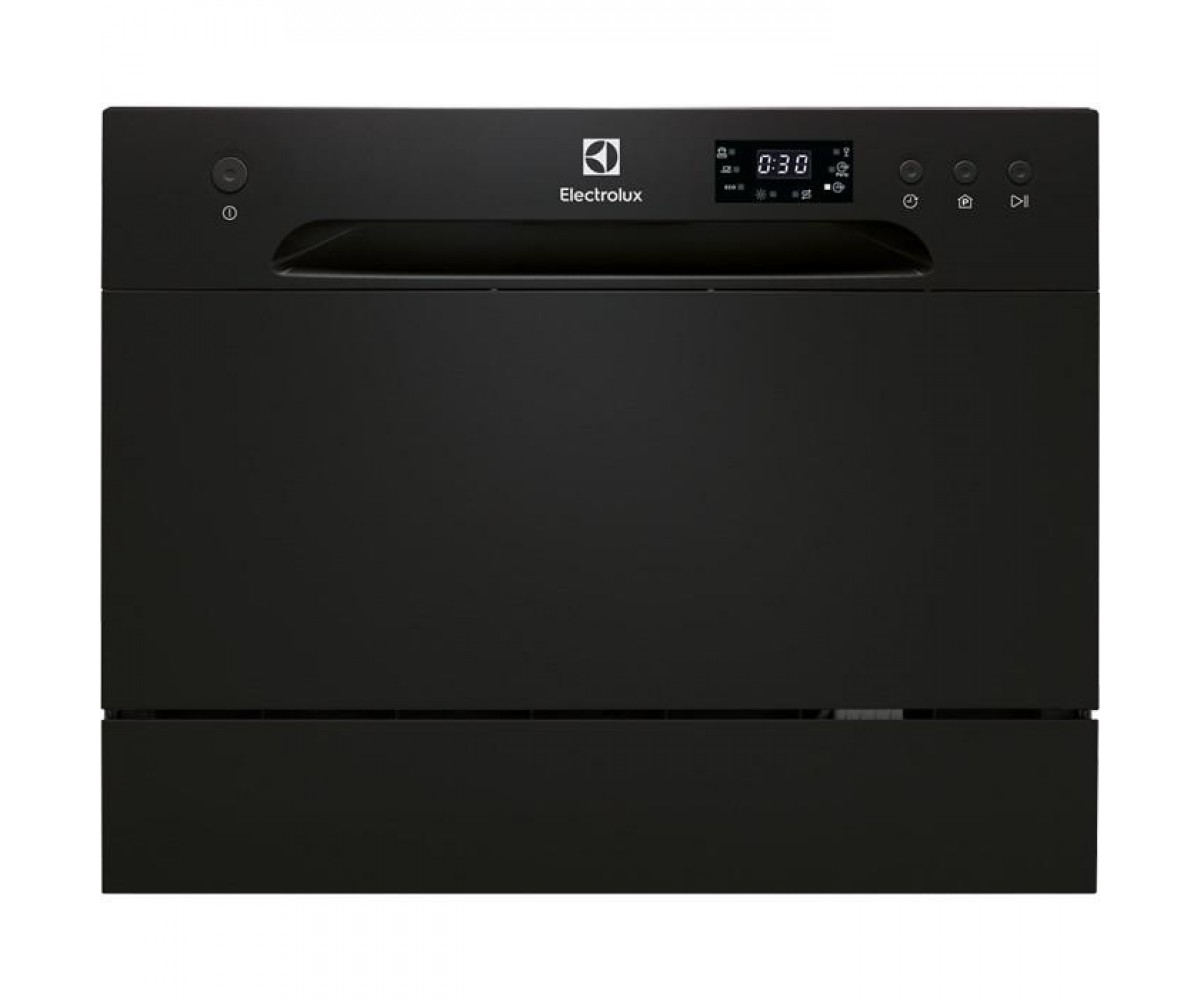 Посудомийна машина Electrolux настільна, 6компл., F, 55см, дисплей, чорний ELECTROLUX  ESF2400OK ESF2400OK