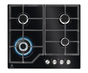 Варильна поверхня Electrolux газова на склі, 60см, чавун, чорний ELECTROLUX  KGG64362K