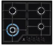 Варильна поверхня Electrolux газова, 60см, чавун, чорний ELECTROLUX  KGS6436K