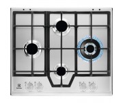 Варильна поверхня Electrolux газова, 60см, чавун, нерж ELECTROLUX  KGS64562SX