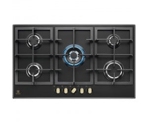 Варильна поверхня Electrolux газова, 90см, чавун, чорний ELECTROLUX  KGS9536RN