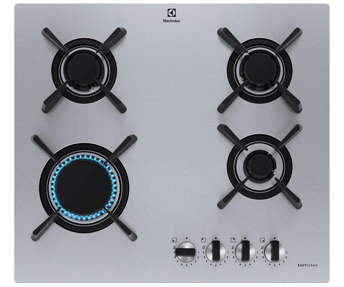 Варильна поверхня Electrolux газова, 60см, чавун, нерж ELECTROLUX  KGU643723Z KGU643723Z