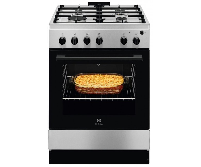 Плита Electrolux газова, 59л, 60x60см, чавун, нерж ELECTROLUX  LKG604013X LKG604013X